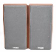 Pair of Mission 751 speakers in rosewood casing, height 32cm, made in England.