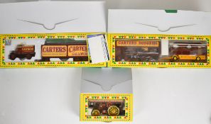 Three Corgi Fairground Attractions 1:50 scale diecast model 'Carters Steam Fair vehicles' comprising