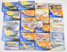Twenty-four AIrfix 1:72 scale plastic model aircraft kits to include Red Arrows Gnat 01036, Hawker
