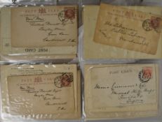 Album of Victorian, Edwardian and WW1 era postcards and postal history, from 1887 with Wandsworth,