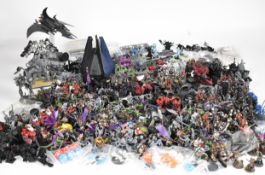 A large collection of Citadel Games Workshop Warhammer 40K metal and plastic figurines to include