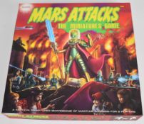 Mars Attacks The Miniatures Game by Mantic Games, unused in original box with figurines, dice,