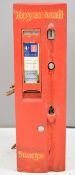 Royal Mail coin operated stamp dispensing machine, overall height 61cm