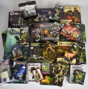 Twenty-five Warhammer style table top wargaming figurine sets to include Malifaux, The Other Side