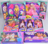 Ten Hasbro Sindy dolls dating mostly to the mid 90's to include Magic Eyes 18484, Mermaid 18571,