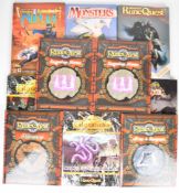 Eleven RuneQuest role playing game rule books and supplements to include Land of Ninja, Monsters,