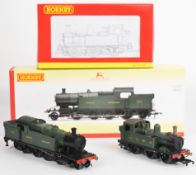 Two Hornby 00 gauge model railway locomotives comprising GWR 0-4-2T Class 14xx '4819' R3117 and