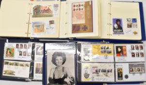 A very large collection of autographed first day covers and coin covers, in eleven albums and a