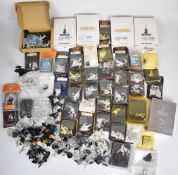 A large collection of Citadel Games Workshop Warhammer 40K and similar white metal figurines to