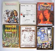 Three Games Workshop and Citadel role playing games and similar comprising Warhammer 1st edition