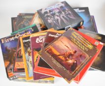 Eighteen Dungeons & Dragons and Advanced Dungeons & Dragons boxed campaign settings and companion