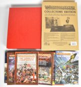 Games Workshop and Citadel Miniatures Warhammer Collector's Edition rule book, with certificate