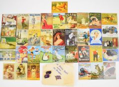 Two 1959 Butlins Brighton enamel badges, enamel Union Jack and 36 modern reproduction novelty