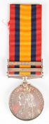 Queen's South Africa Medal with clasps for Cape Colony and Wepener named to 1019 Trp G Gailbraith,