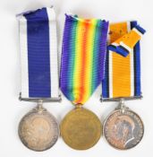 Royal Marines WW1 medal pair comprising War Medal and Victory Medal named to CH2143 T Mc G Batin,