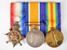 South Africa WW1 medal trio comprising 1914/1915 Star, War Medal and Victory Medal named to Pte A