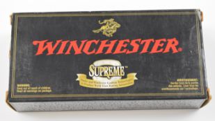 Twenty .270 Winchester Super Magnum Winchester Supreme Ballistic Silvertip rifle cartridges, in
