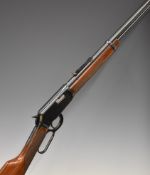 Winchester Model 9422 XTR .22 underlever-action rifle with chequered grip and forend, adjustable