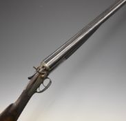 Alexander Henry & Co 12 bore side by side hammer action shotgun with named and engraved locks,