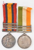 Renamed Queen's South Africa Medal with clasps for Cape Colony, Orange Free State and Transvaal