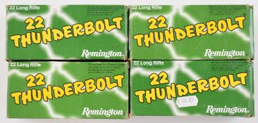 Two-thousand .22 Remington Thunderbolt rifle cartridges, all in original boxes. PLEASE NOTE THAT A
