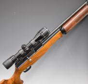 Stalker Rifles Tiger Ten BSA Super Ten style .22 FAC PCP air rifle with textured semi-pistol grip,