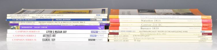 Collection of seventeen military reference / educational books mostly, Osprey Publishing including