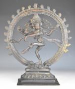 Indian bronze figure of Nataraja Lord of the Dance, height 42cm
