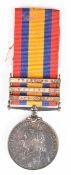 Queen's South Africa Medal with clasps for Cape Colony, Wepener and Transvaal named to 3271 Pte F