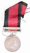 Natal 1906 Medal, naming faint / rubbed to Trp J Jones, Transvaal Mounted Rifles