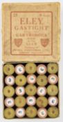 Twenty-five 8 bore Eley Gastight shotgun cartridges, in original box. PLEASE NOTE THAT A VALID