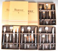 Seven place setting canteen of Denby Regency cutlery, all in original boxes