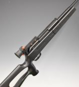 Marksman Model 1790 .177 target air rifle with composite skeleton stock, and adjustable peep-hole