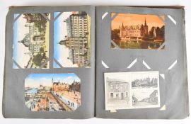 WW1 11th Hussars interest postcard and photograph album including cabinet card probably Pte H