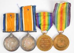 British Army four WW1 medals comprising War Medal named to 190351 Cpl G Warren, Royal Engineers,