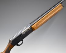 Browning 2000 12 bore 3-shot semi-automatic shotgun with named and engraved lock, chequered semi-