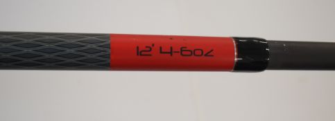 Two Sonik SKS Black FS Sea fishing / beach casting rods 12' 4-6oz and two tripod / rod rests