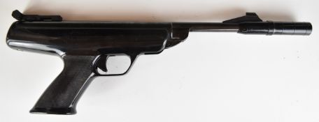 BSA Scorpion .177 target air pistol with shaped and chequered composite grip and adjustable