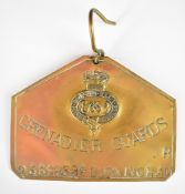 Grenadier Guards Burningham plaque