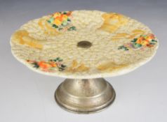 Clarice Cliff cake stand, diameter 20cm