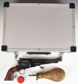 Ruger Old Army .44 six-shot single action revolver with shaped wooden grips, adjustable sights and