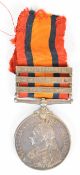 Queen's South Africa Medal with clasps for Cape Colony, South Africa 1901 and South Africa 1902