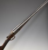 George Gibbs of Bristol 20 bore side by side shotgun with named and engraved locks, engraved