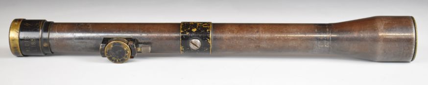 WWI Aldis Brothers of Liverpool L185 Lee-Enfield adjustable sniper rifle scope stamped 'ALDIS L. 185