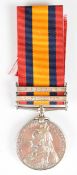 Queen's South Africa Medal with clasps for Wepener and Cape Colony, named to 947 Pte G Peters,
