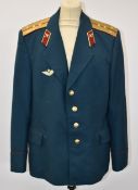 Russian Air Force Cold War uniform comprising tunic and trousers with insignia - the vendor