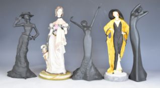 Royal Doulton, Coalport and Capodimonte figurines including Annabel from the Classique series,