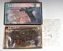 LS 1:1 scale Luger Parabellum Pistol Model M08 plastic model kit, in original box.