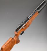 BSA Super 10 .22 FAC PCP air rifle with chequered semi-pistol grip, raised cheek piece, adjustable