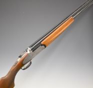 Rizzini 12 bore over and under ejector shotgun with engraved sidelock plates, trigger guard,